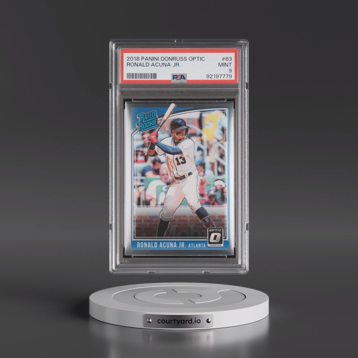 2018 Panini Donruss Optic #63 Ronald Acuna Jr. (PSA 9 MINT)