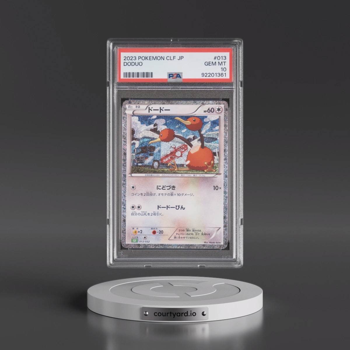 2023 Pokémon Clf-Trading Card Game Classic Venusaur & Lugia EX Deck #013 Doduo (PSA 10 GEM MINT)