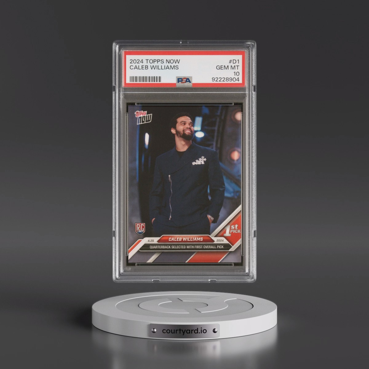 2024 Topps Now #D1 Caleb Williams (PSA 10 GEM MINT)
