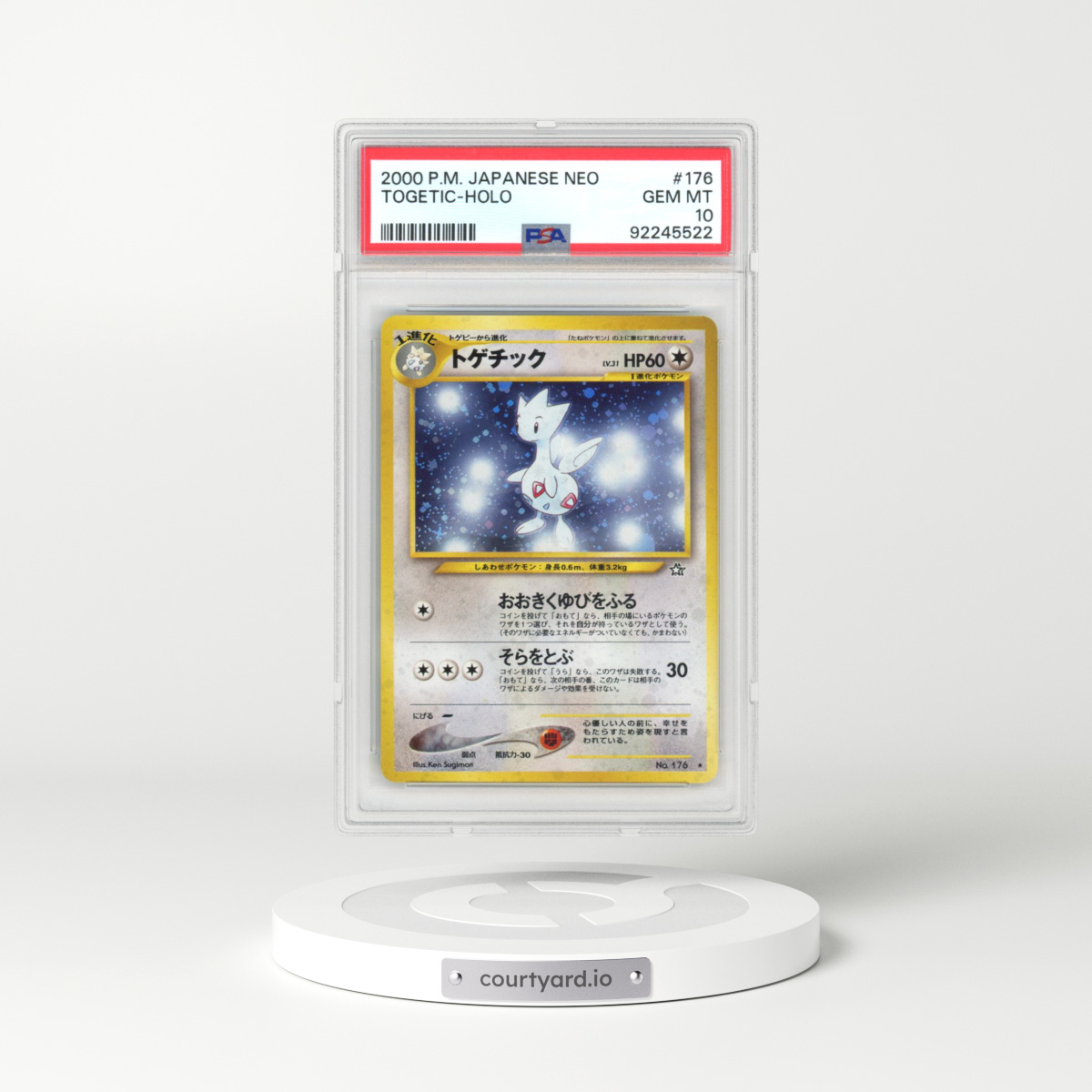 2000 Pokémon Neo #176 Togetic - Holo (PSA 10 GEM MINT)