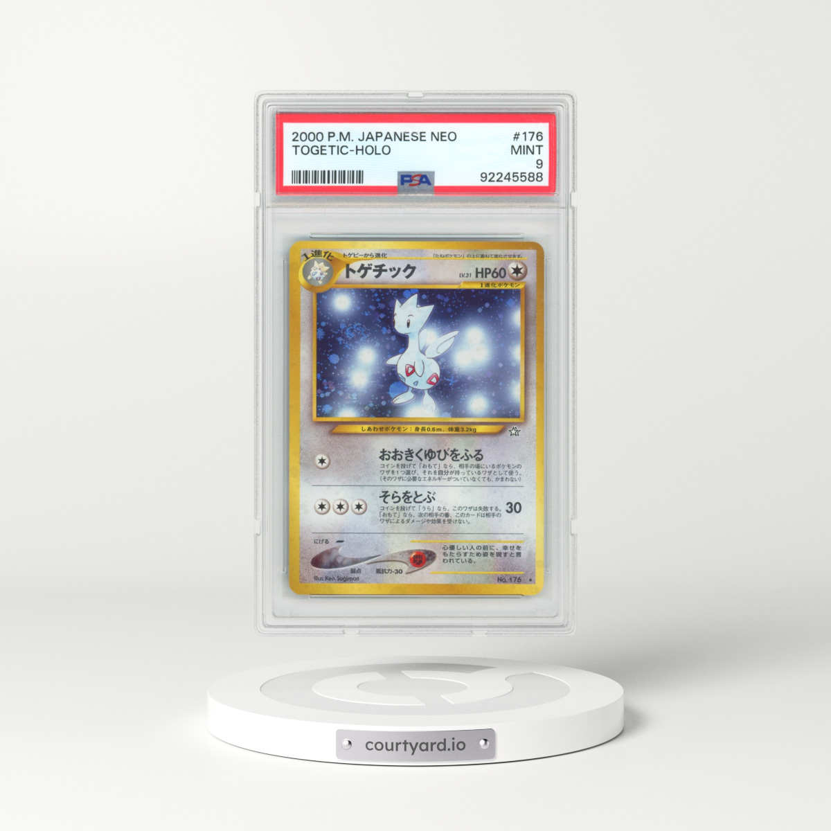 2000 Pokémon Neo #176 Togetic - Holo (PSA 9 MINT)