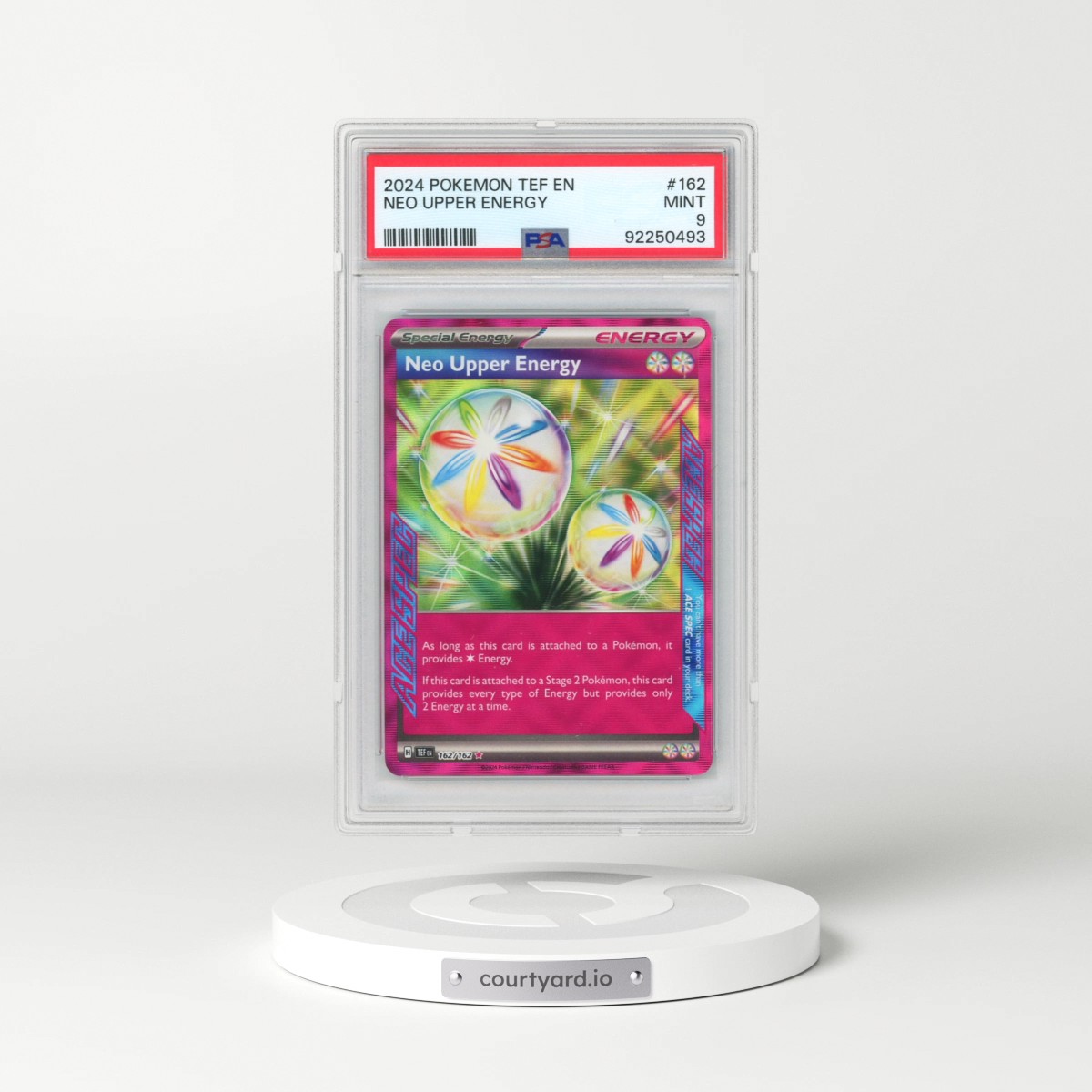 2024 Pokémon Tef EN-Temporal Forces #162 Neo Upper Energy (PSA 9 MINT)