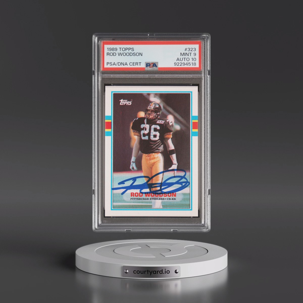1989 Topps #323 Rod Woodson (PSA 9 MINT)