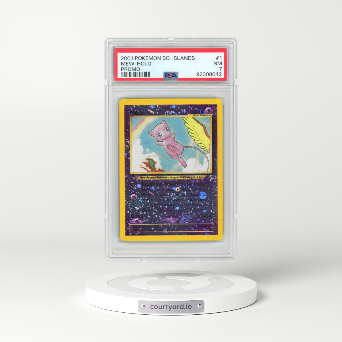 2001 Pokémon Southern Islands Promo #1 Mew - Holo (PSA 7 NM)