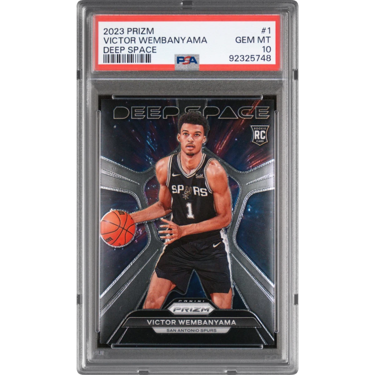 2023 Panini Prizm Deep Space #1 Victor Wembanyama (PSA 10 GEM MINT)