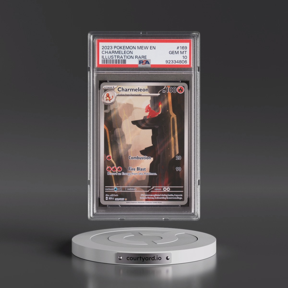 2023 Pokémon Mew EN-151 #169 Charmeleon - Illustration Rare (PSA 10 GEM MINT)