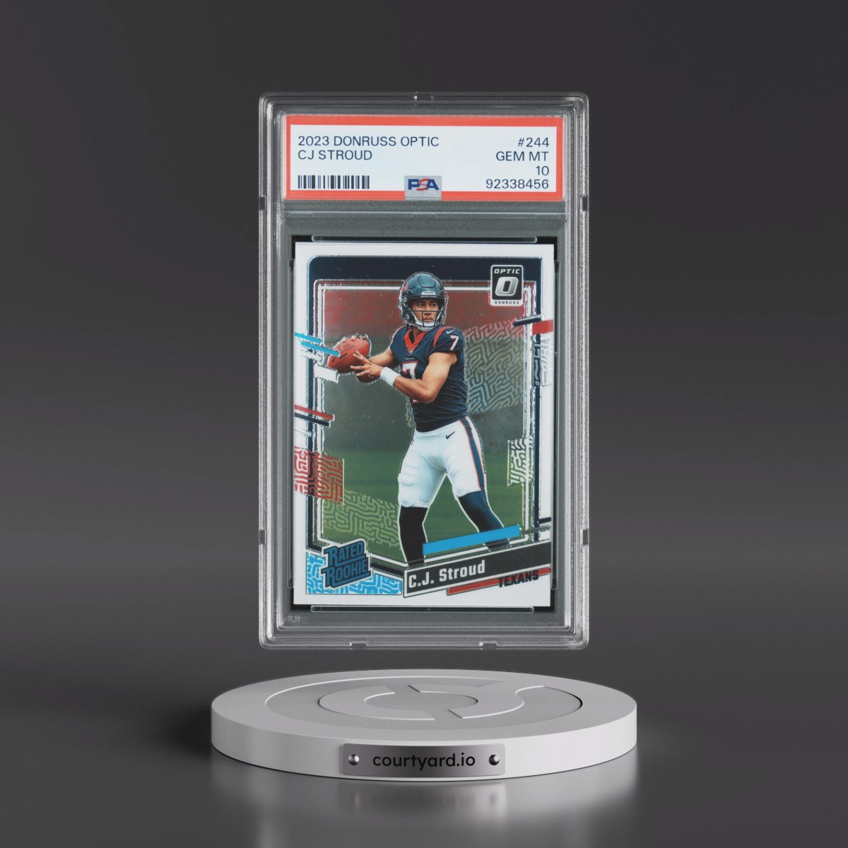 2023 Panini Donruss Optic #244 CJ Stroud (PSA 10 GEM MINT)