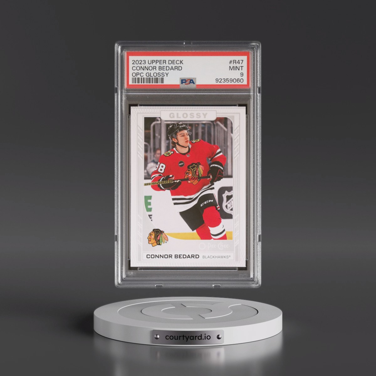 2023 Upper Deck O-Pee-Chee Glossy #R47 Connor Bedard (PSA 9 MINT)