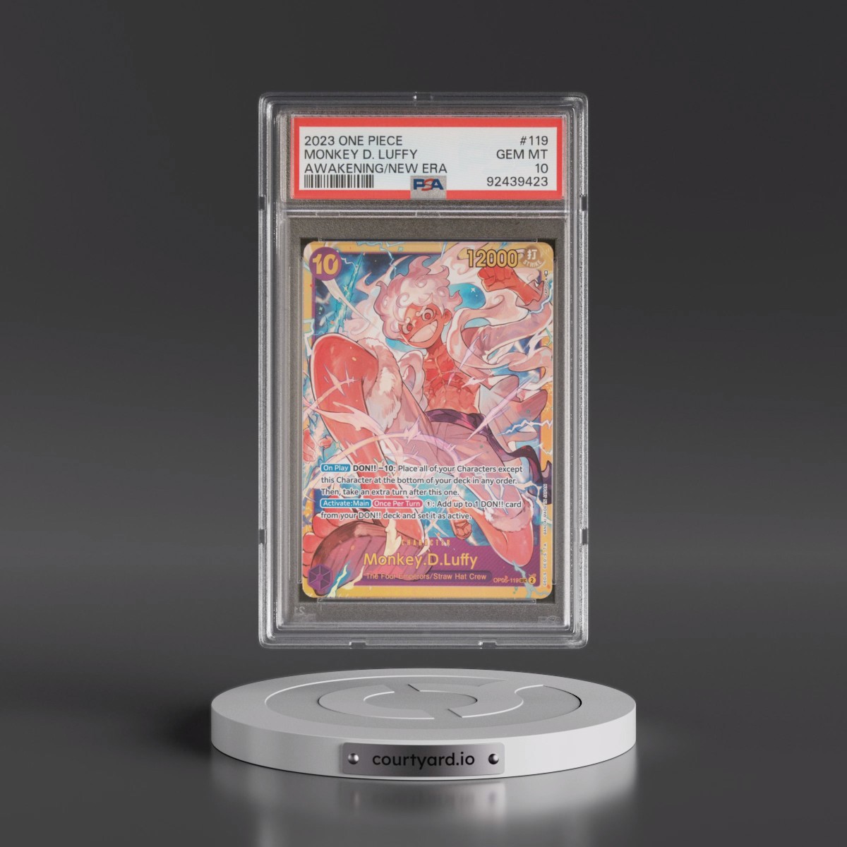 2023 One Piece OP05-Awakening of the New Era #119 Monkey D. Luffy (PSA 10 GEM MINT)