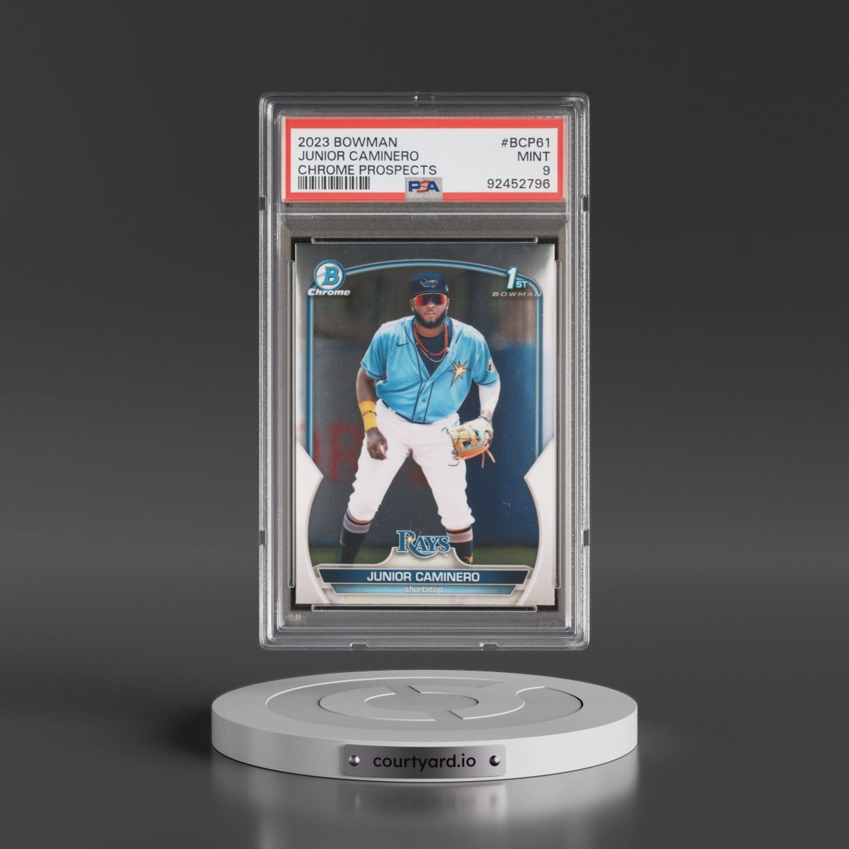 2023 Bowman Chrome Prospects #BCP61 Junior Caminero (PSA 9 MINT)