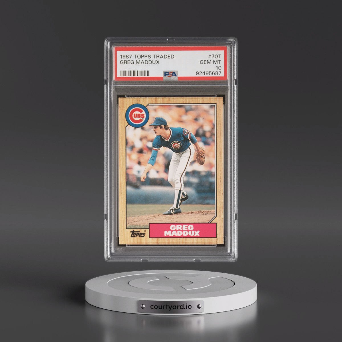 1987 Topps Traded #70T Greg Maddux (PSA 10 GEM MINT)