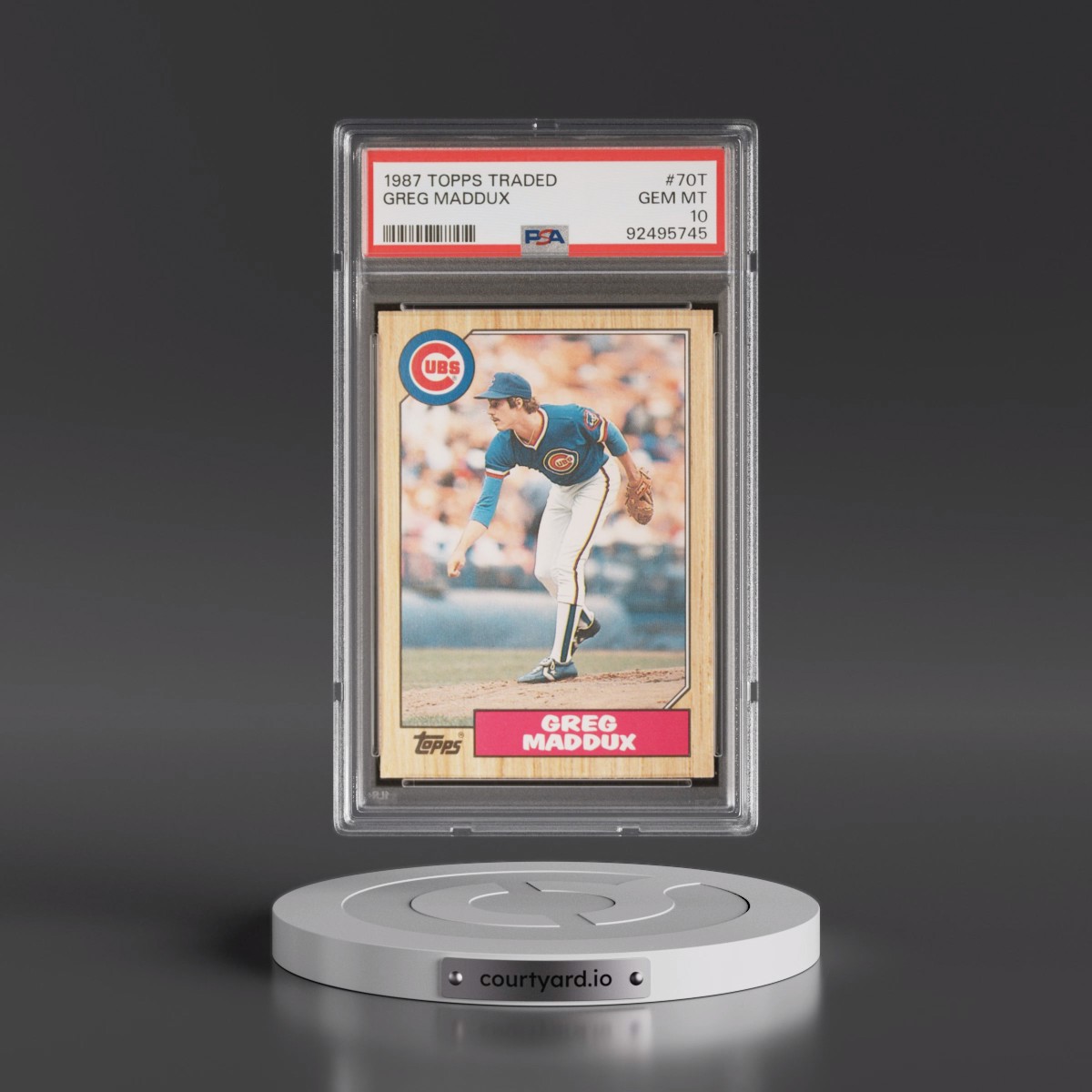 1987 Topps Traded #70T Greg Maddux (PSA 10 GEM MINT)