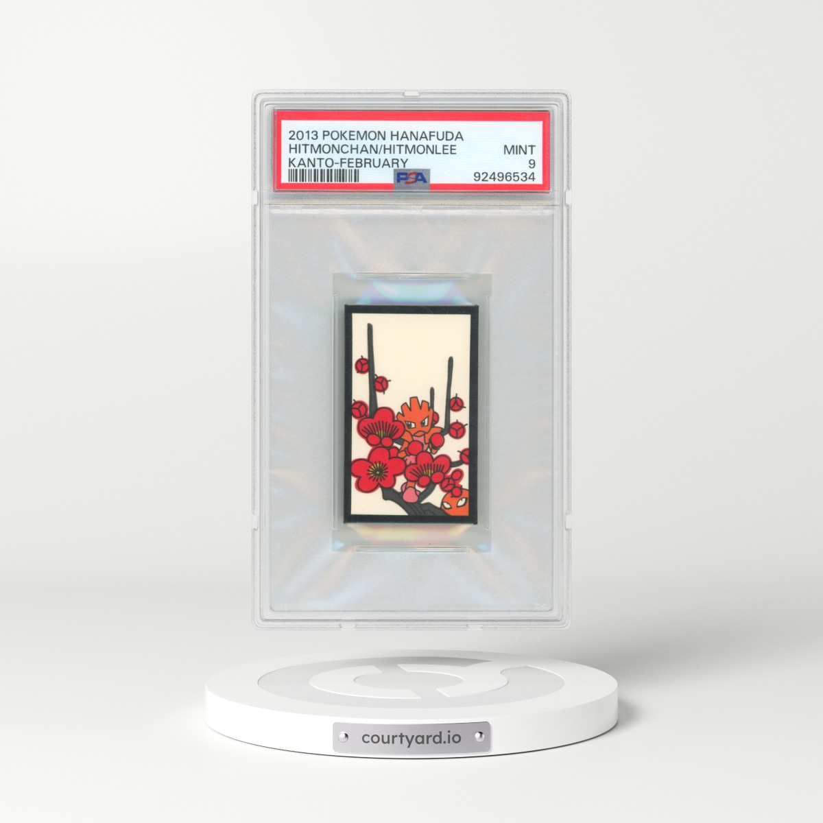 2013 Pokémon Hanafuda Kanto Hitmonchan/Hitmonlee - February (PSA 9 MINT)
