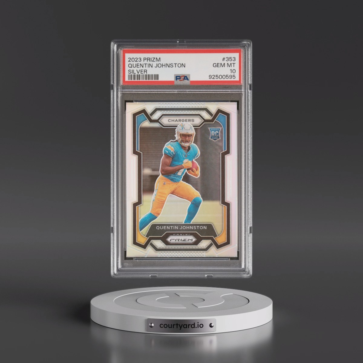 2023 Panini Prizm Quentin Johnston - Silver Prizm #353 PSA 10