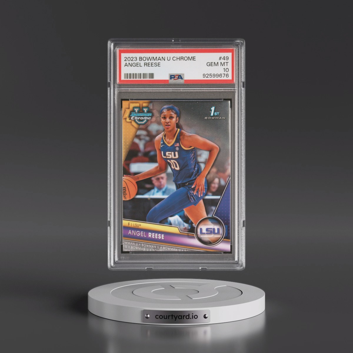 2023 Bowman University Chrome #49 Angel Reese (PSA 10 GEM MINT)
