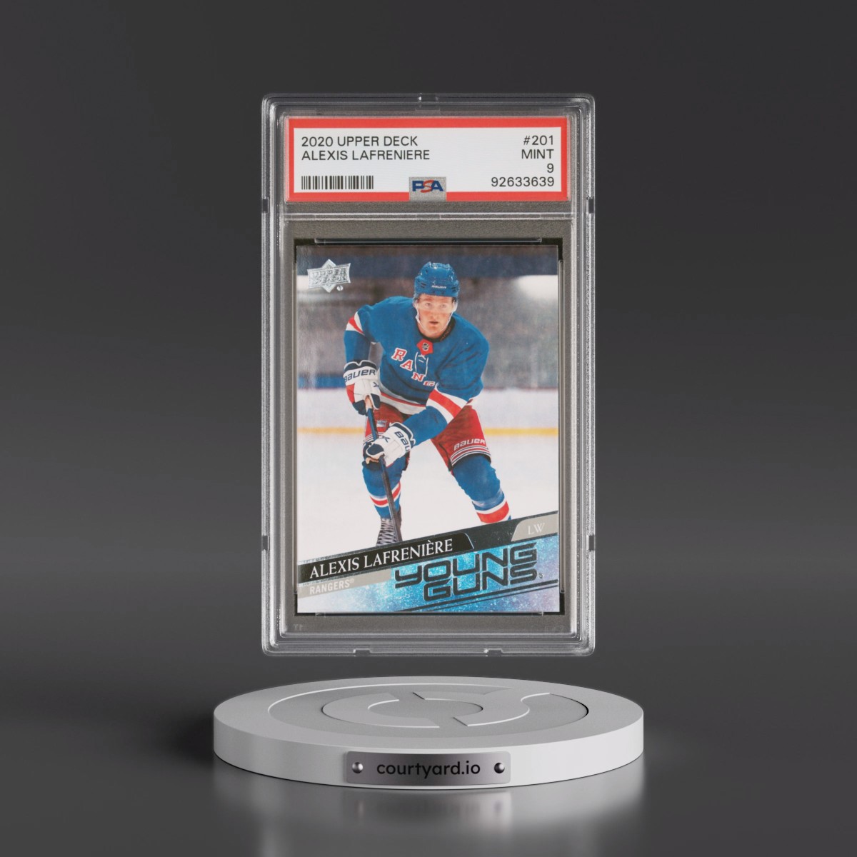 2020 Upper Deck #201 Alexis Lafreniere (PSA 9 MINT)