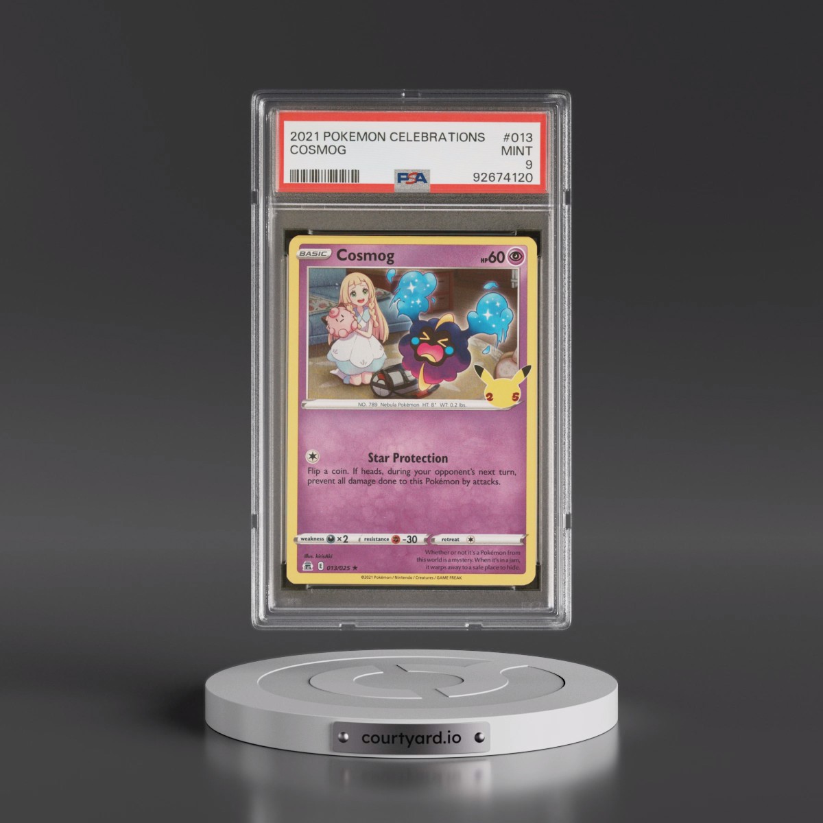 2021 Pokémon Celebrations #013 Cosmog (PSA 9 MINT)