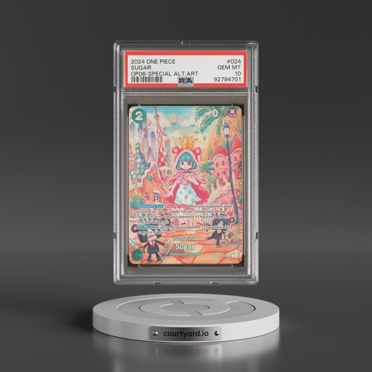 2024 One Piece OP06-Wings of the Captain #024 Sugar - Special Alternate Art (PSA 10 GEM MINT)