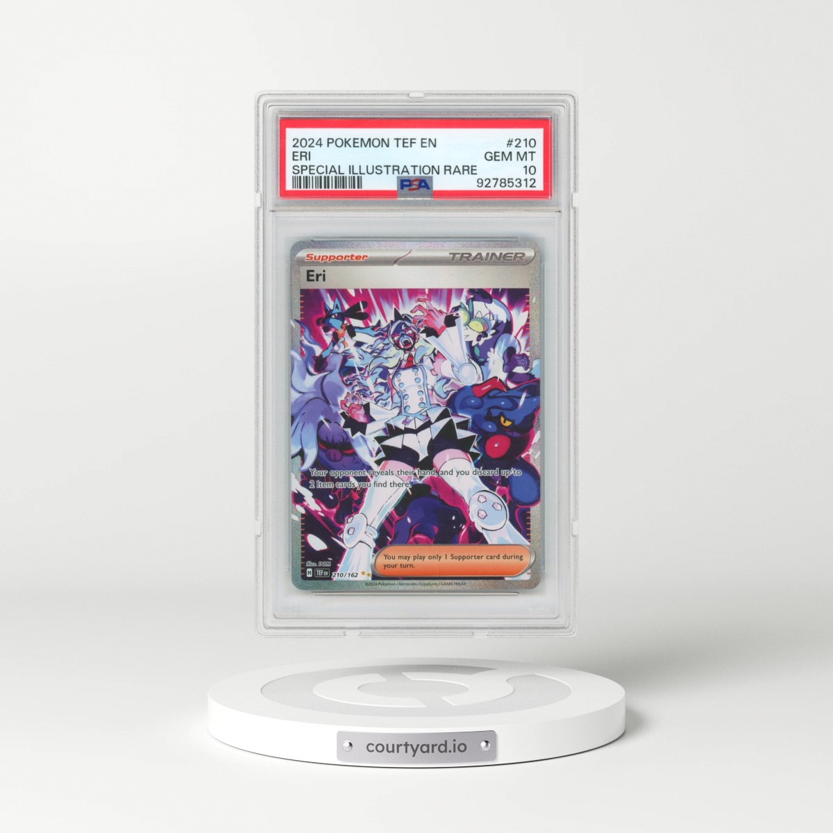 2024 Pokémon Tef EN-Temporal Forces #210 Eri - Special Illustration Rare (PSA 10 GEM MINT)