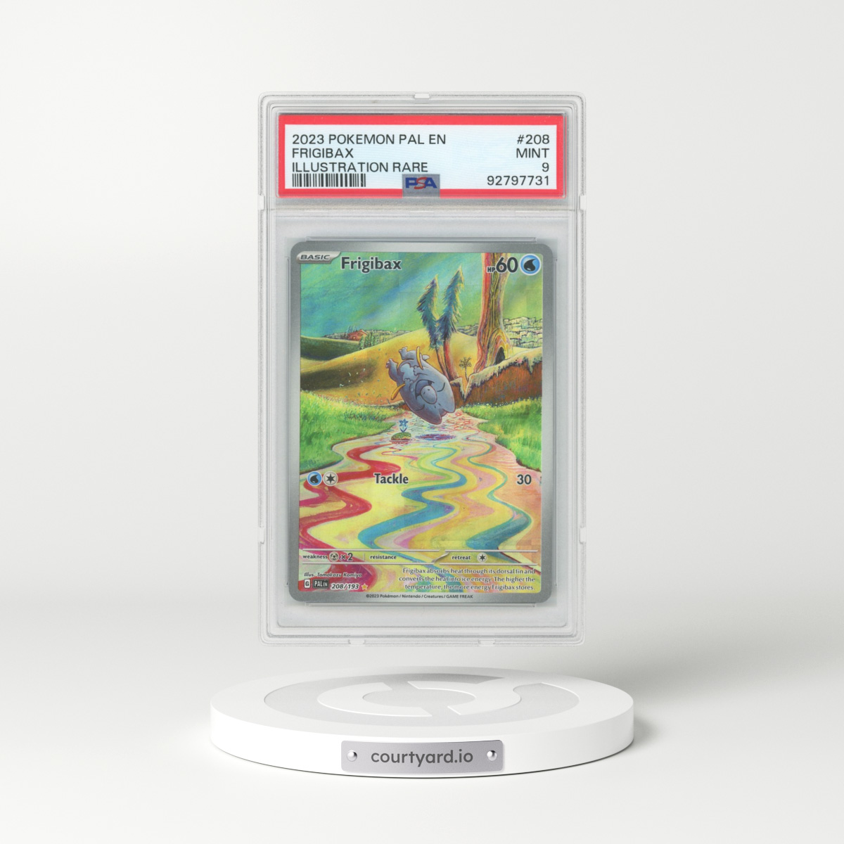 2023 Paldea Evolved #208 Frigibax - Full Art Holo (PSA 9 MINT)