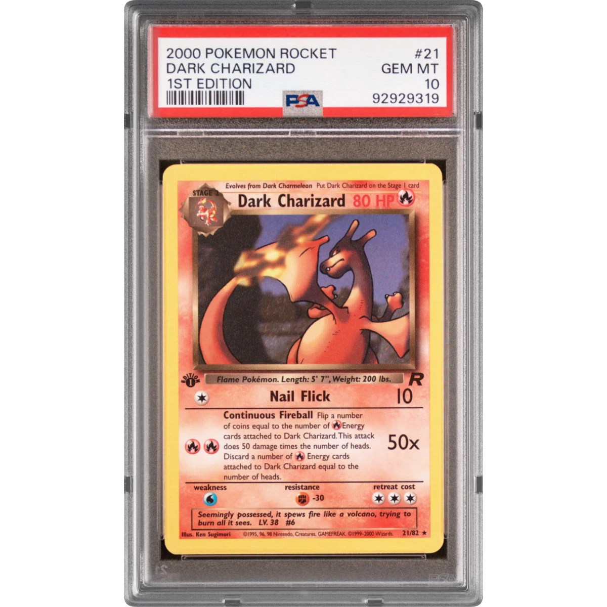 Dark Charizard card artwork