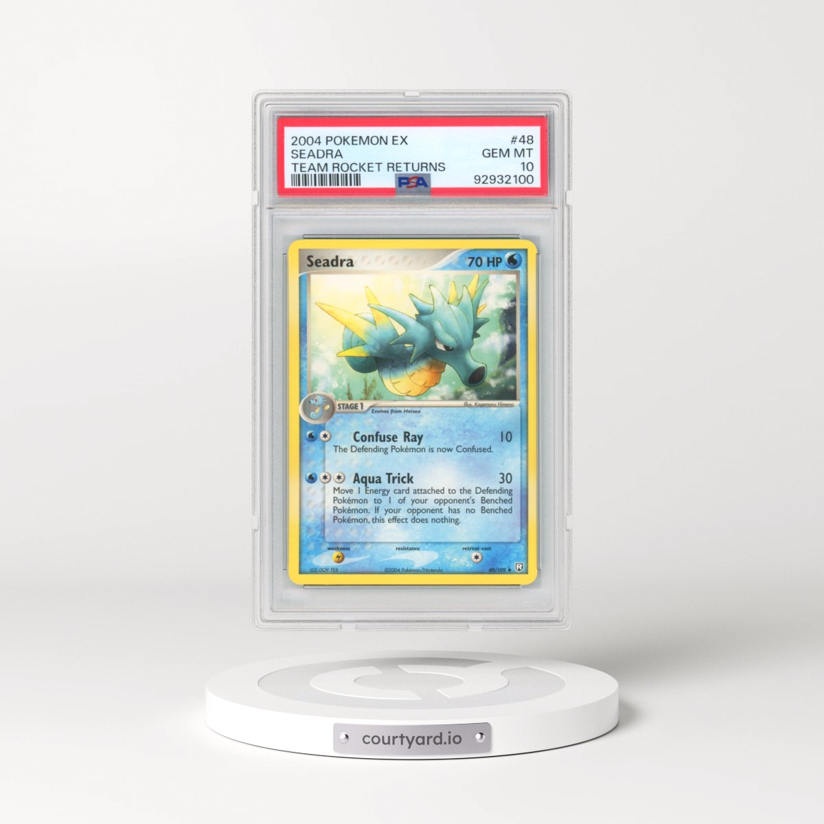 2004 Pokémon EX Team Rocket Returns #48 Seadra (PSA 10 GEM MINT)