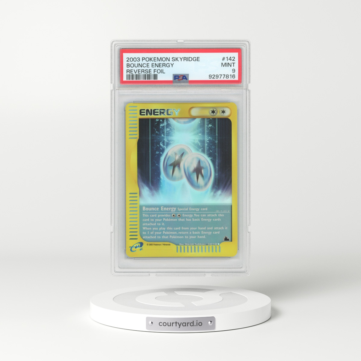 2003 Skyridge #142 Bounce Energy - Holo (PSA 9 MINT)