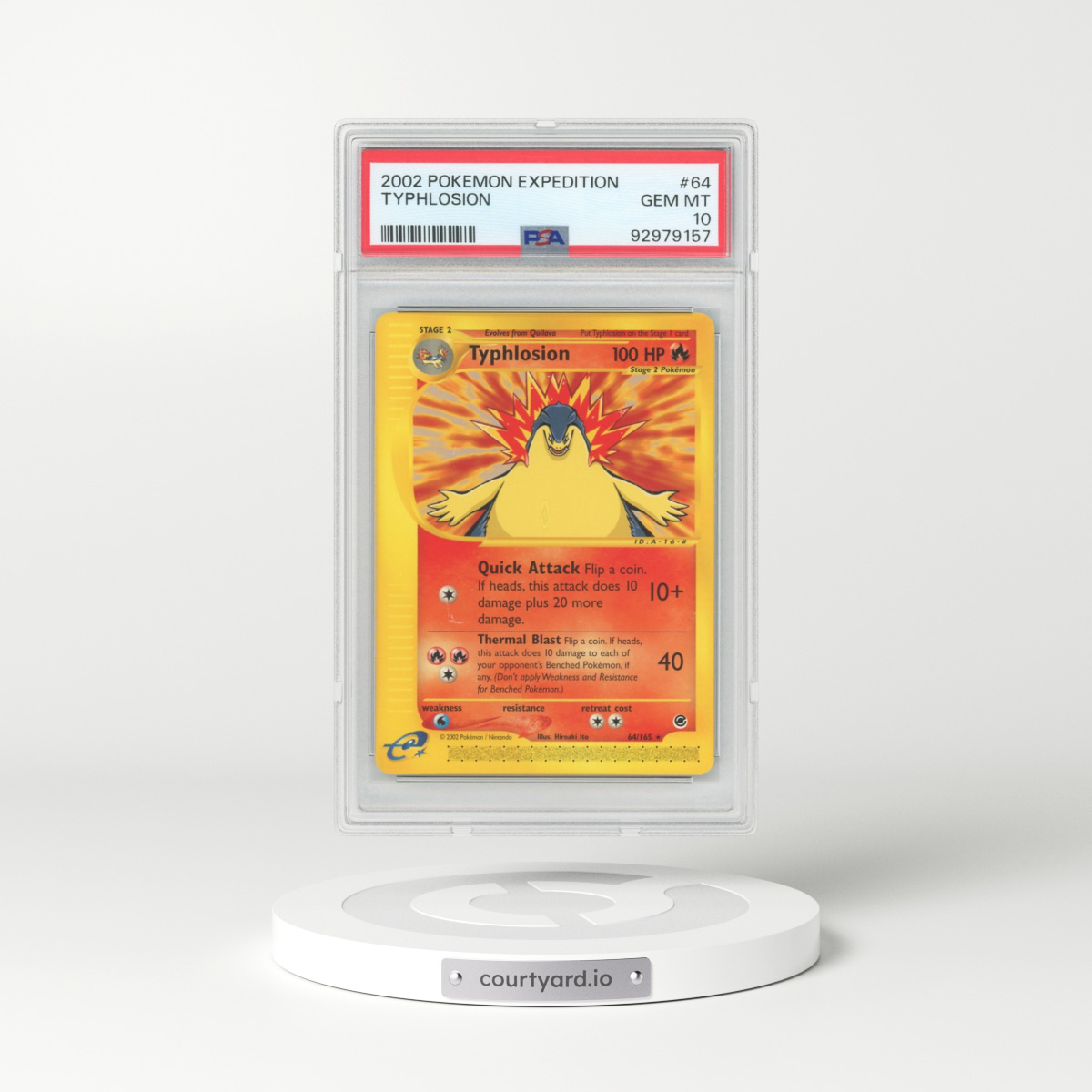 2002 Expedition #64 Typhlosion (PSA 10 GEM MINT)