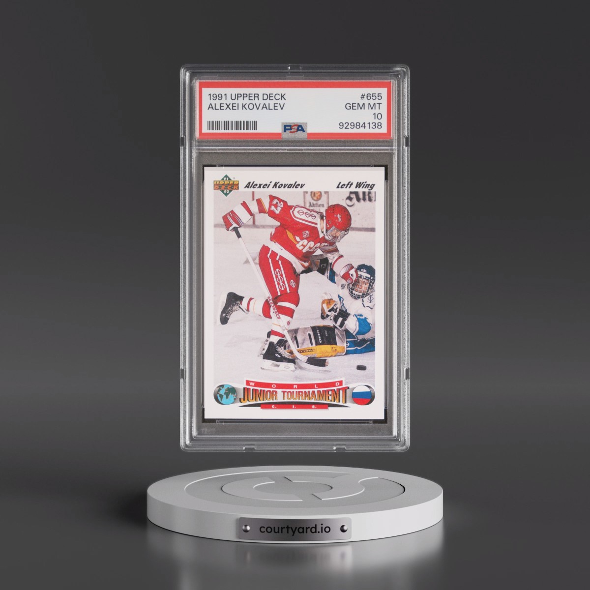 1991 Upper Deck #655 Alexei Kovalev (PSA 10 GEM MINT)