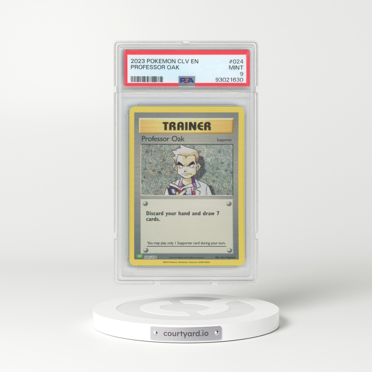 2023 Classic Collection #24 Professor Oak - Holo (PSA 9 MINT)
