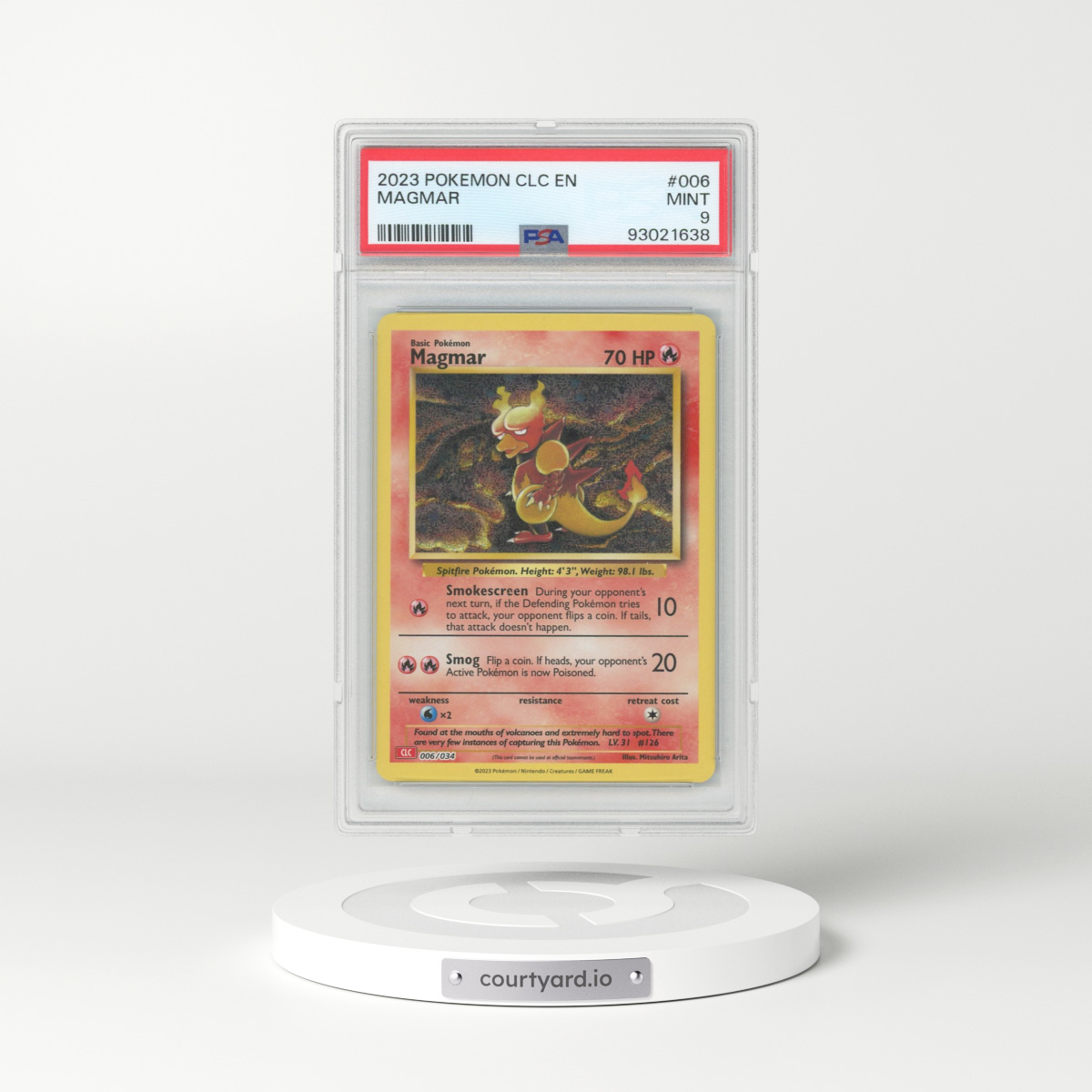 2023 Classic Collection #6 Magmar - Holo (PSA 9 MINT)
