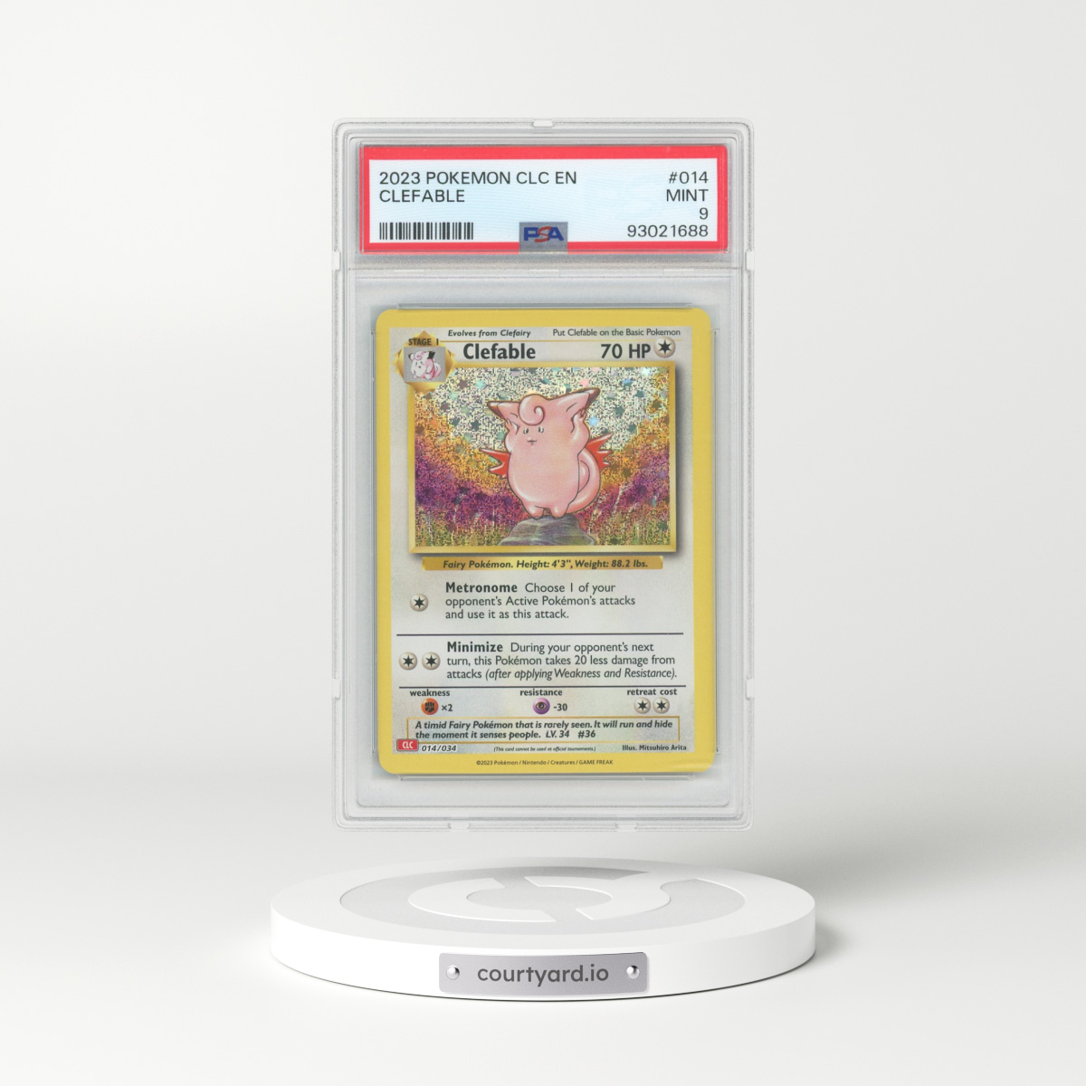 2023 Classic Collection #14 Clefable (PSA 9 MINT)