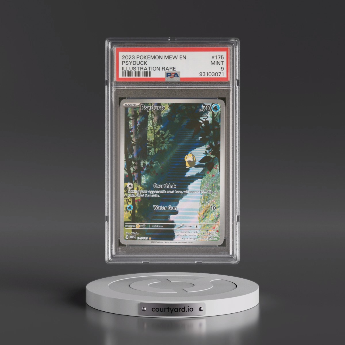 2023 Pokémon Mew EN-151 #175 Psyduck - Illustration Rare (PSA 9 MINT)