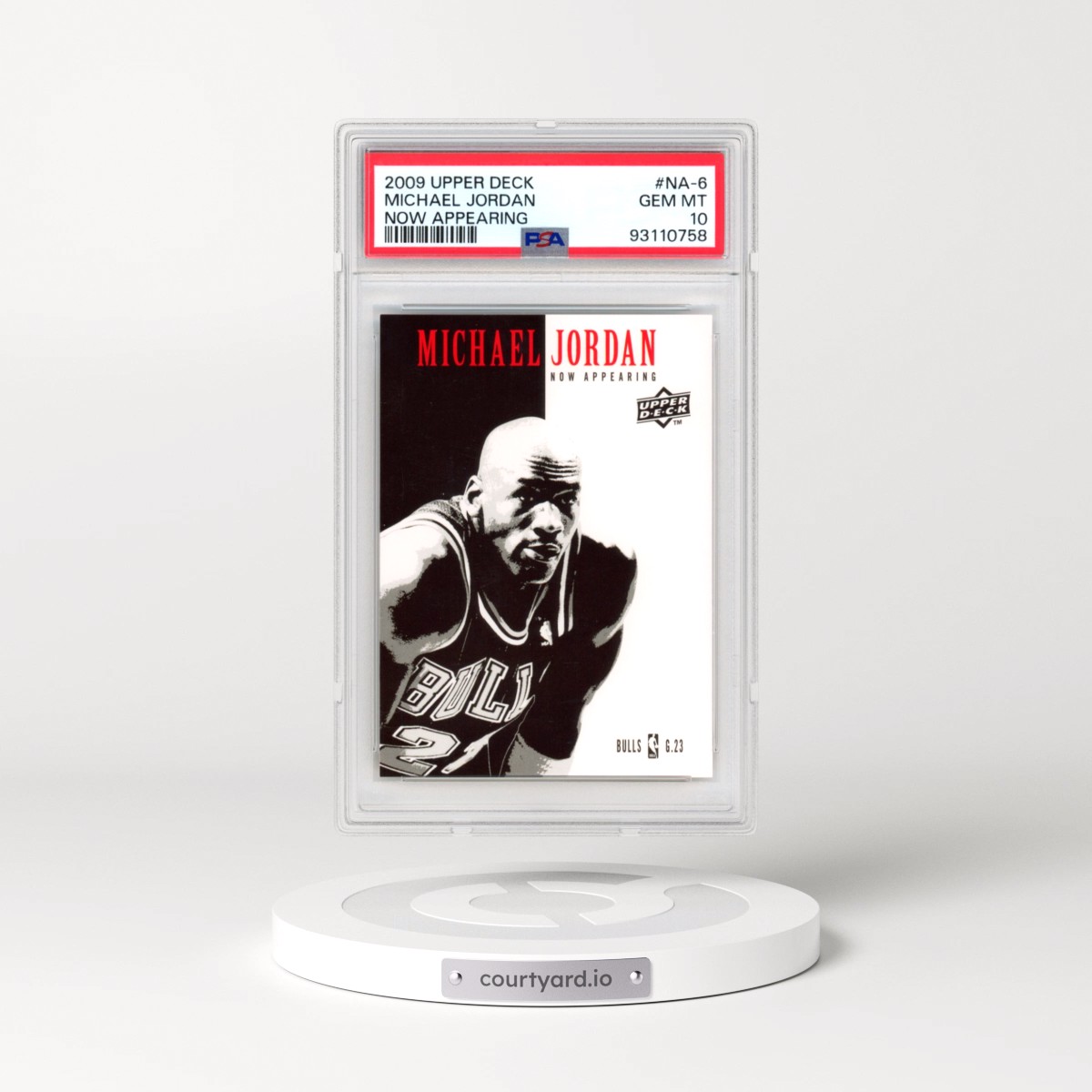 2009 Upper Deck Now Appearing #NA-6 Michael Jordan (PSA 10 GEM MINT)