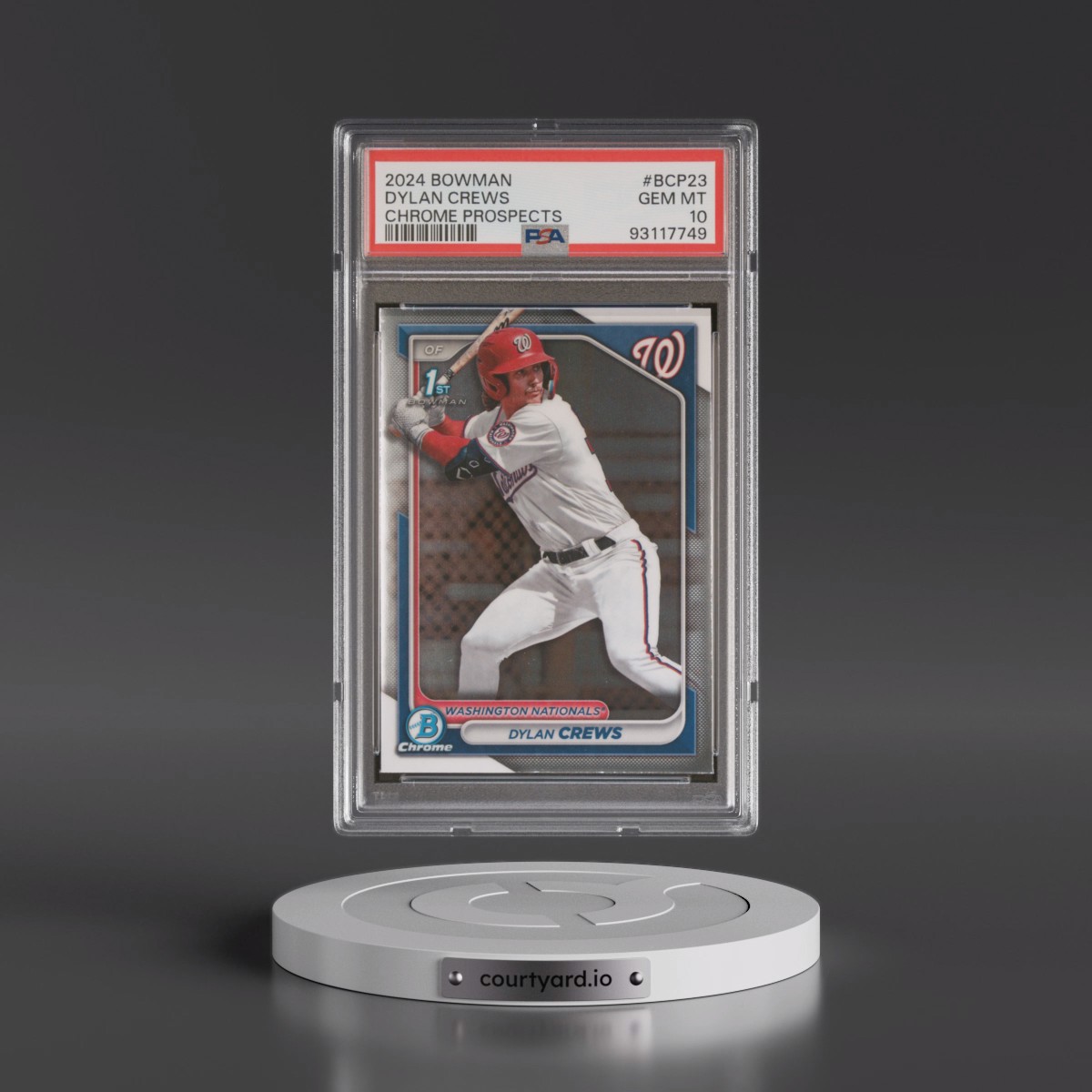 2024 Bowman Chrome Prospects #BCP23 Dylan Crews (PSA 10 GEM MINT)