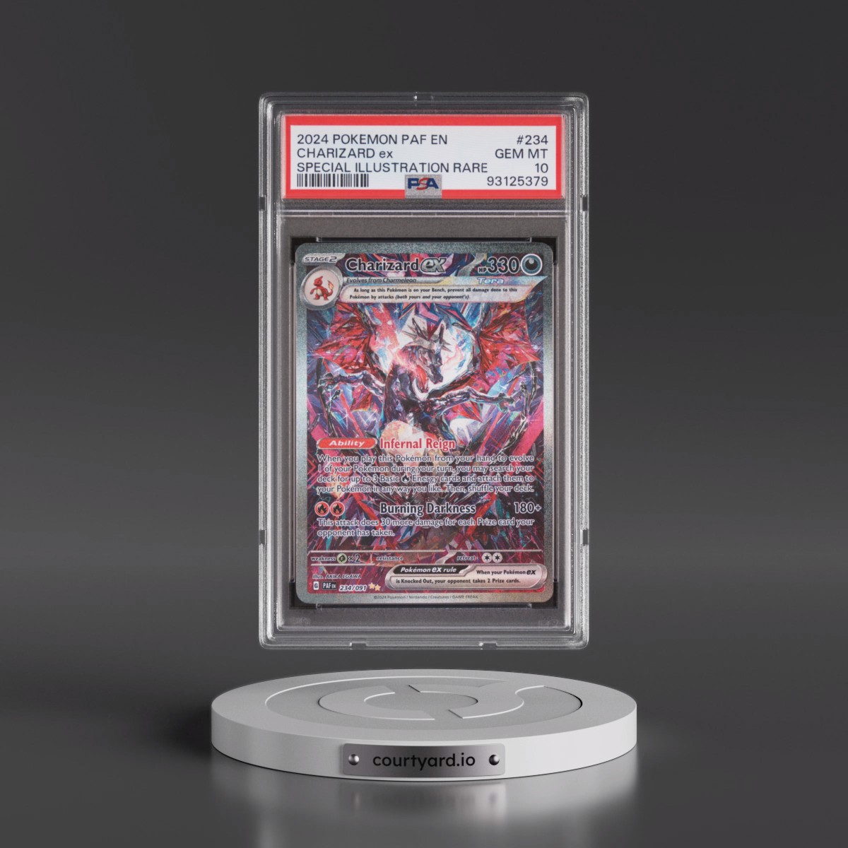 2024 Pokémon Paf EN-Paldean Fates Charizard EX - Holo Special Illustration Rare #234 PSA 10