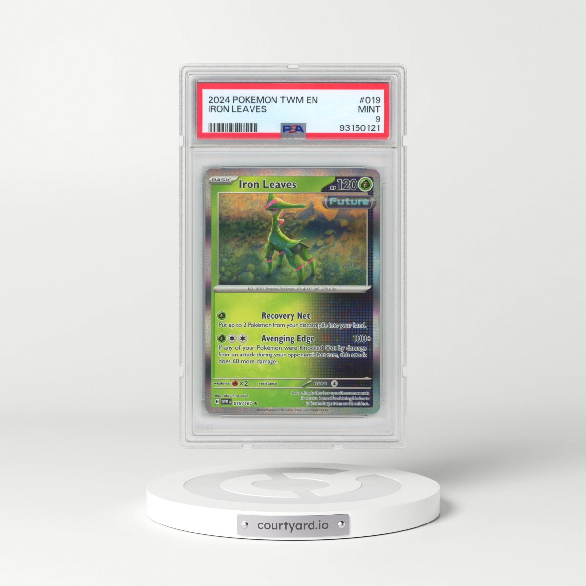 2024 Pokémon Twm EN-Twilight Masquerade #019 Iron Leaves (PSA 9 MINT)