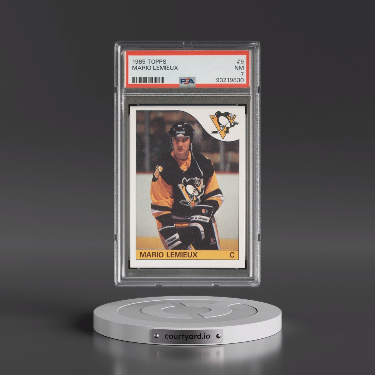 1985 Topps #9 Mario Lemieux (PSA 7 NM)
