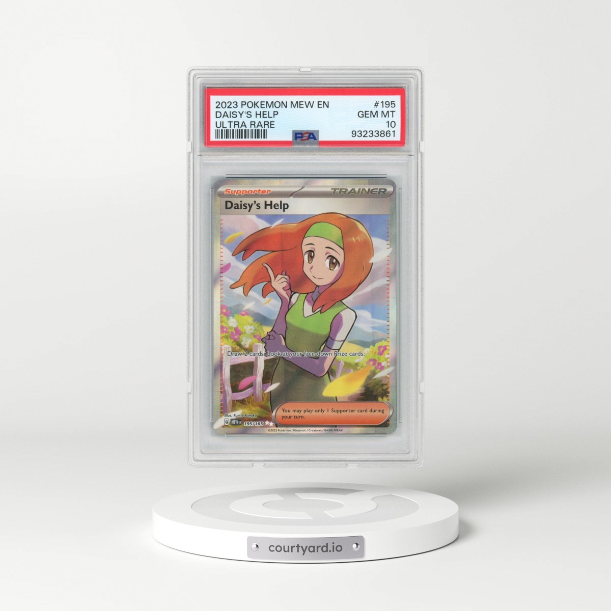 2023 Pokémon Mew EN-151 #195 Daisy's Help - Ultra Rare (PSA 10 GEM MINT)