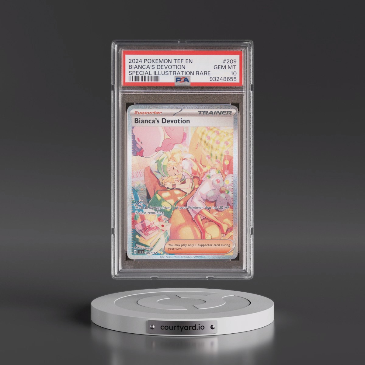 2024 Pokémon Tef EN-Temporal Forces #209 Bianca's Devotion - Special Illustration Rare (PSA 10 GEM MINT)