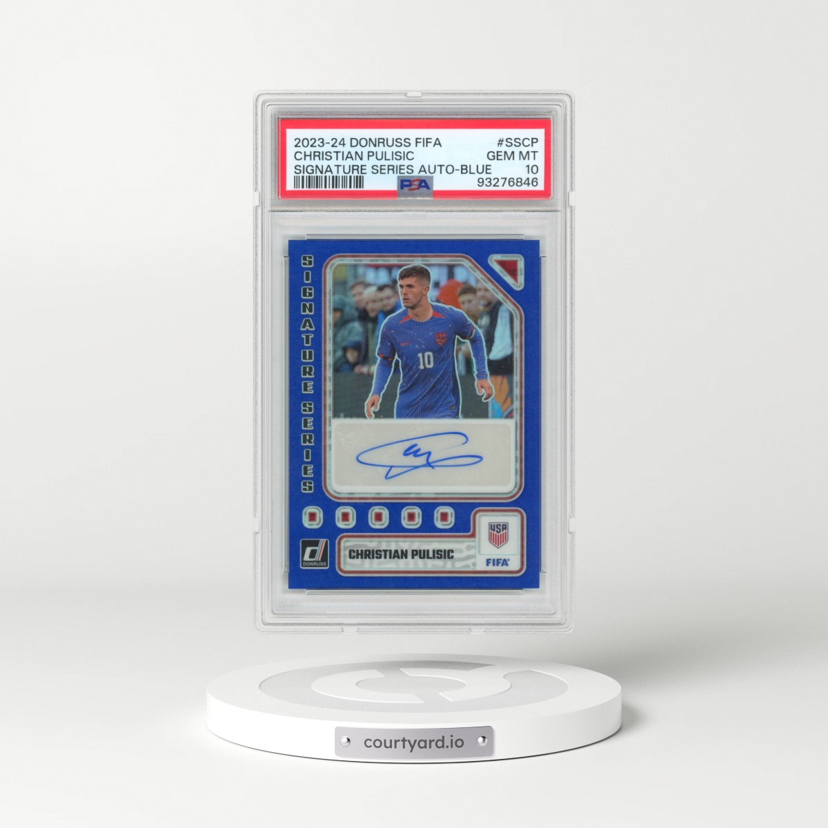 2023-24 Panini Donruss FIFA Signature Series Autographs #SSCP Christian Pulisic - Blue (PSA 10 GEM MINT)