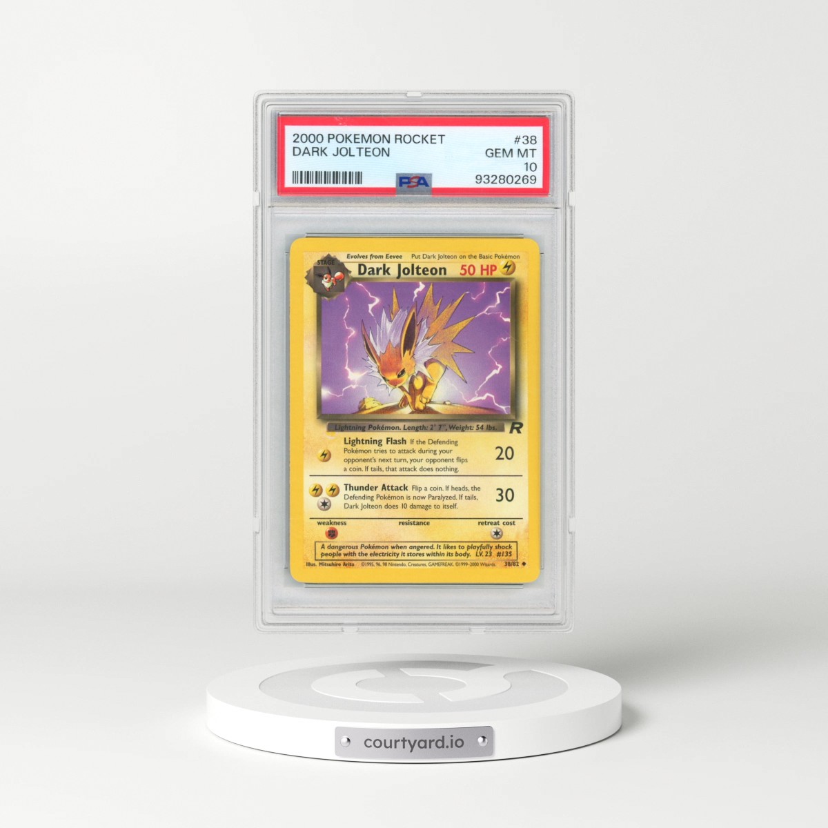 2000 Pokémon Rocket #38 Dark Jolteon (PSA 10 GEM MINT)