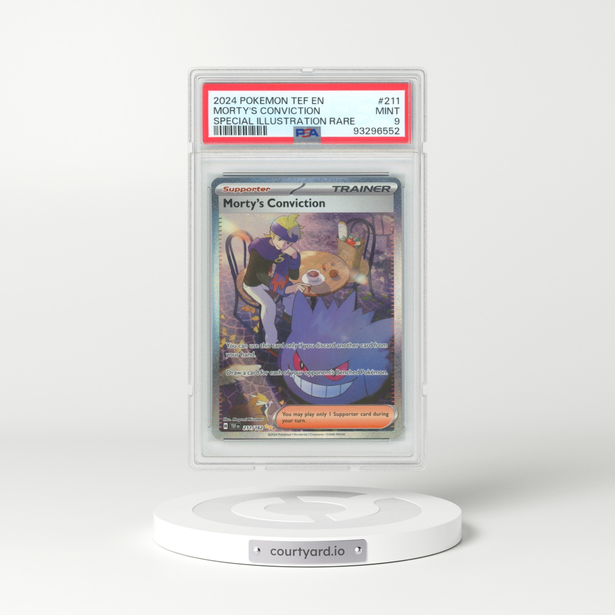 2024 Temporal Forces #211 Morty's Conviction (PSA 9 MINT)