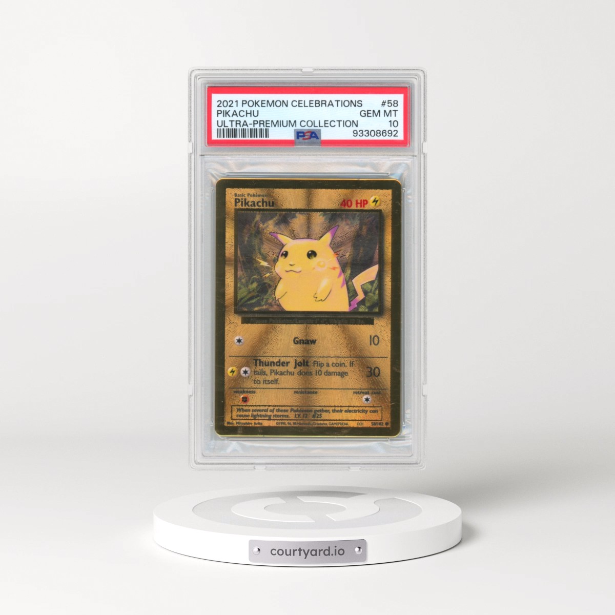 2021 Pokémon Celebrations Ultra-Premium Collection #58 Pikachu (PSA 10 GEM MINT)