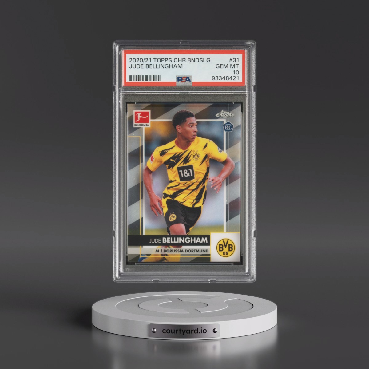 2020 Topps Chrome Bundesliga #31 Jude Bellingham (PSA 10 GEM MINT)