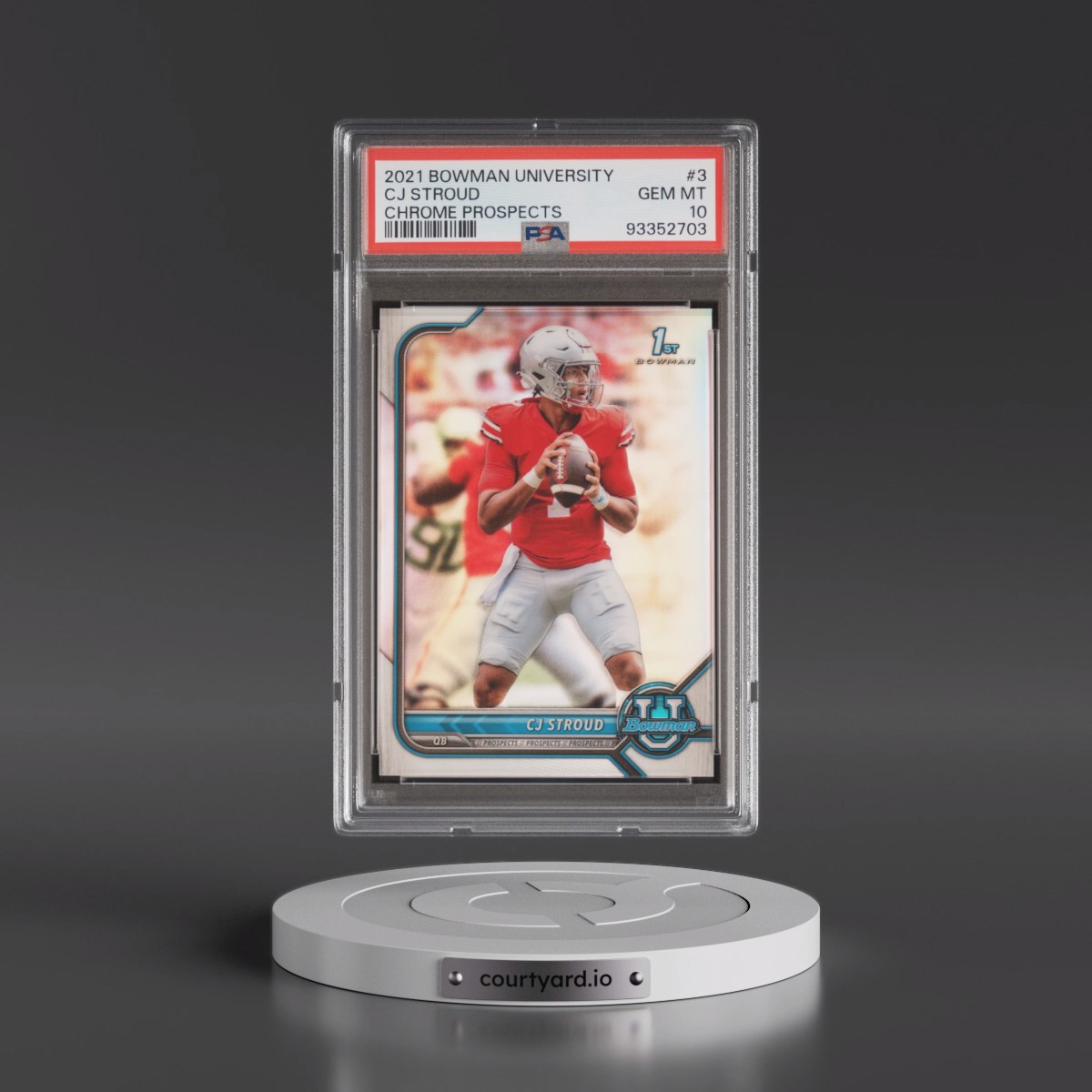 2021 Bowman University Chrome Prospects #3 CJ Stroud (PSA 10 GEM MINT)