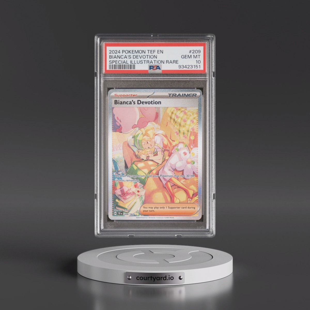 2024 Pokémon Tef EN-Temporal Forces #209 Bianca's Devotion - Special Illustration Rare (PSA 10 GEM MINT)
