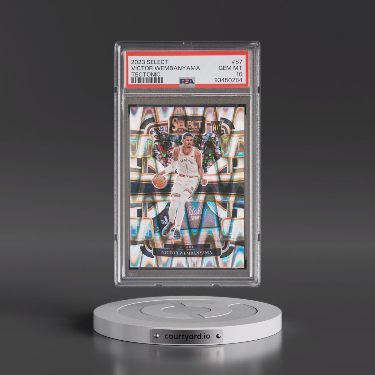2023 Panini Select #87 Victor Wembanyama - Tectonic (PSA 10 GEM MINT)