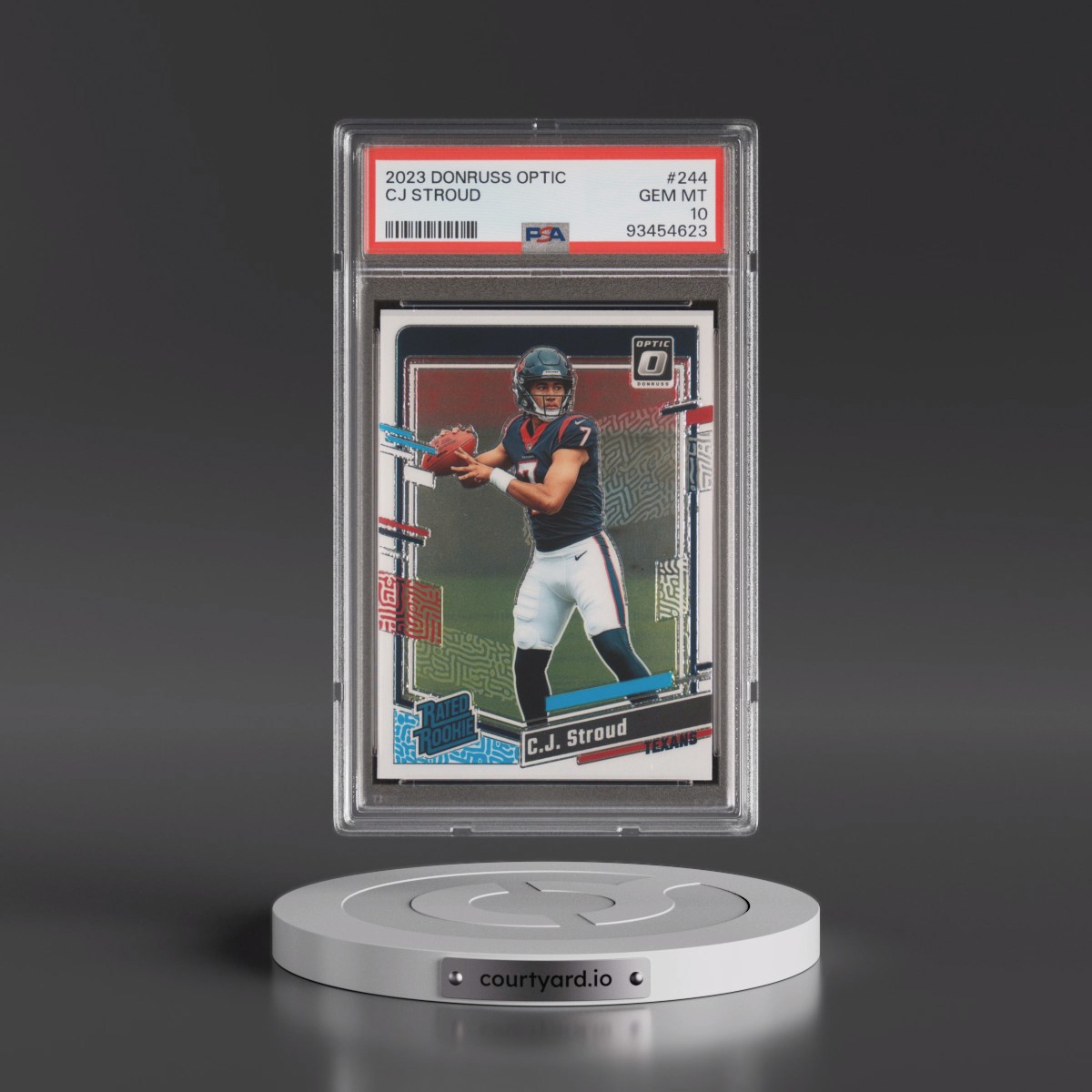 2023 Panini Donruss Optic #244 CJ Stroud (PSA 10 GEM MINT)