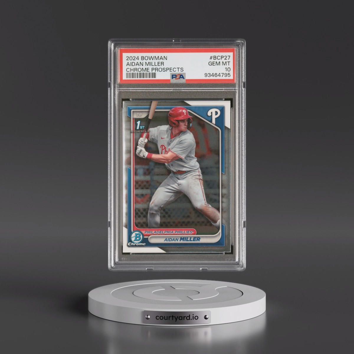 2024 Bowman Chrome Prospects #BCP27 Aidan Miller (PSA 10 GEM MINT)